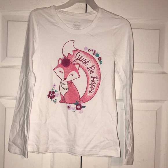 Girl’s Faded Glory Glittered Tee - Picture 1 of 8